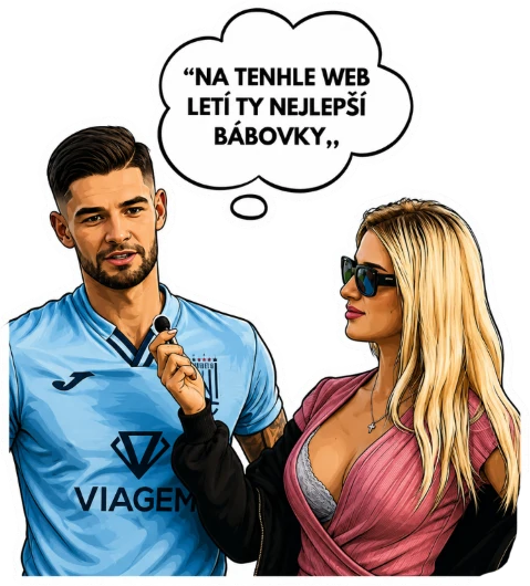 Moderátor s hráčem komentují nový web